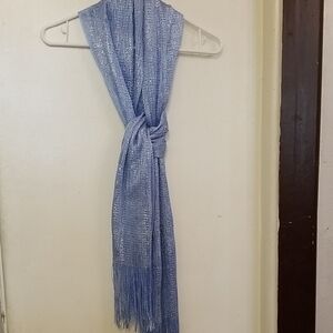 Shimmering Blue Women's Scarf
